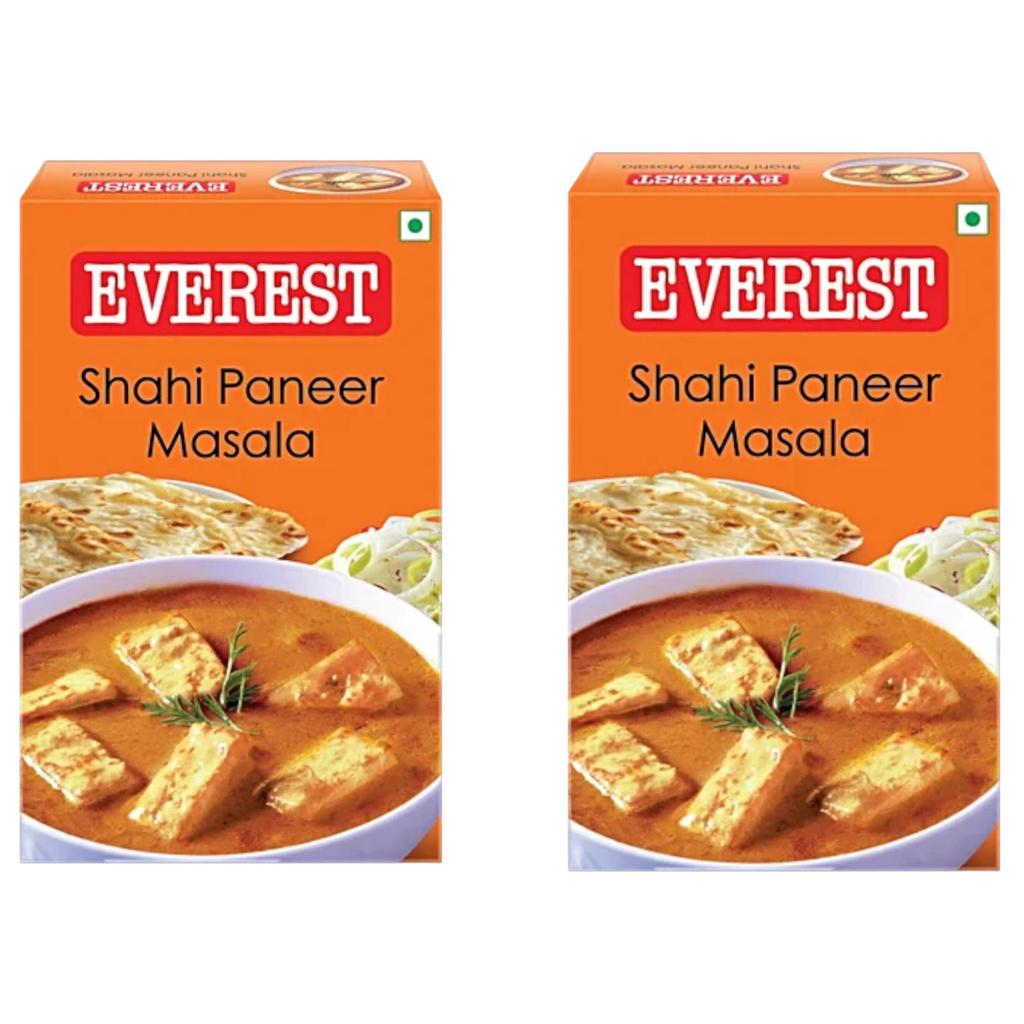 EVEREST Шахи Панир Масала 50 Грамм x Упаковка из 2 штук Премиальная Вегетарианская Индийская Смесь Специй для Готовки
