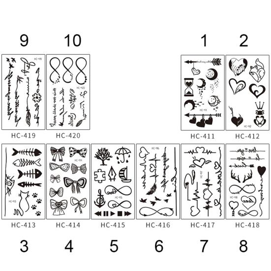 Tattoo Stickers Waterproof Durable Paper Temporary Tattoo Stickers for Party