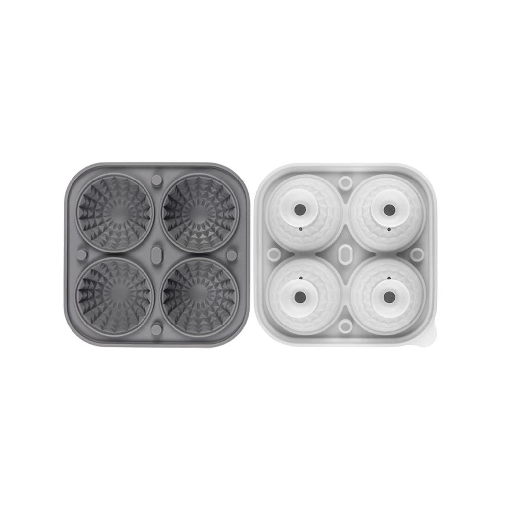 Leeseph Silicone Ice Cube Tray, Fun Shapes Whiskey Ice Mold, Reusable Ice Cube Ice Ball Tools for Cocktails Whiskey Brandy Drink