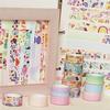 Masking tape 12-piece set cute washi beautiful artwork gold foil DIY craft journal planner scrapbook wrapping gift decoration (rustic animals)