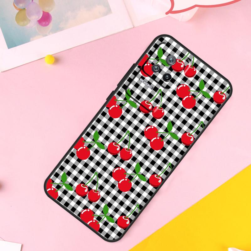 Чехол с узором вишни для Xiaomi 14 Ultra 13 11T 12T 13T Pro 12 Lite POCO X6 Pro M6 X3 X4 X5 M5s F3 F5