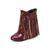 Autumn Winter New Fashion Warm Fluff Ankle Boots Women Round Toe Casual Flat Height Increased Tassel Fringe Shoes Botas De Mujer