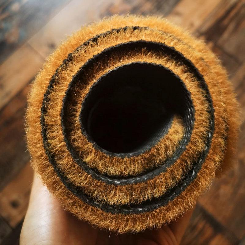 Имитация кокосового коричневого напольного коврика. Коврик для входной двери. Коврик для протирки пыли. Наружный напольный коврик. УФ-печать.