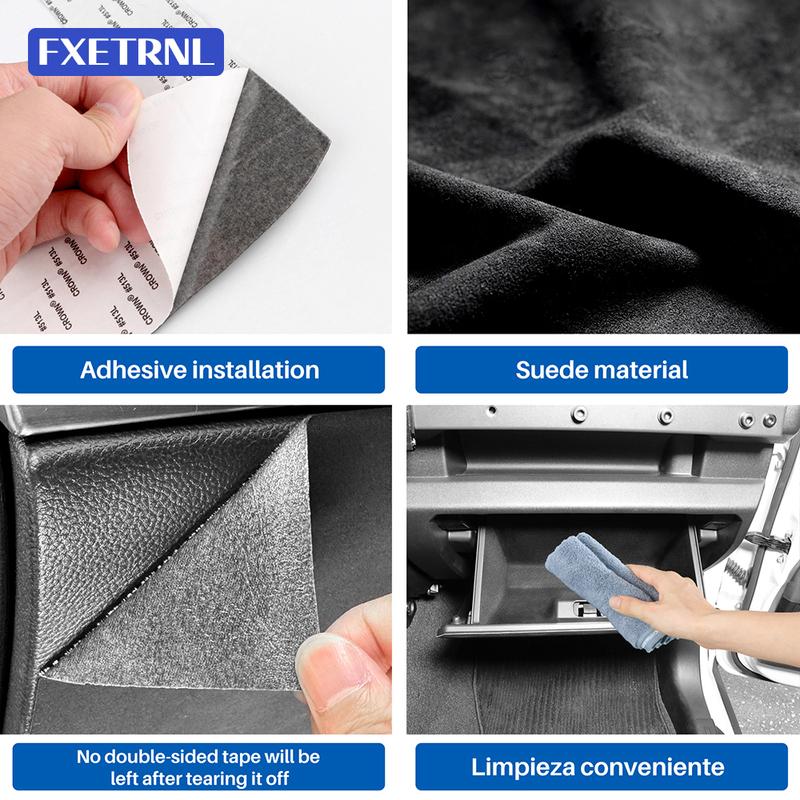 Suede For Suzuki Jimny JB64 JB74 2024 2025-2026 Glove Box Interior Liner Stickers Storage Accessories