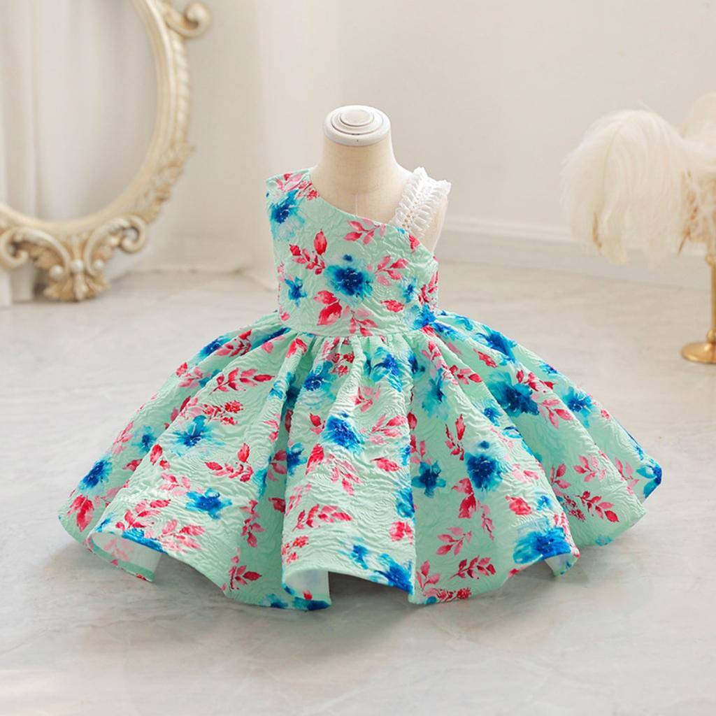 Платье для девочки-принцессы, подходящее по цвету, милое платье без рукавов высокого класса