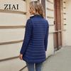 ziai Autumn Winter Women's Jacket Warm Padded Puffer Coat Ultra Light Down Jacket Women Quilted Parka Slim Fit Outerwear DM22