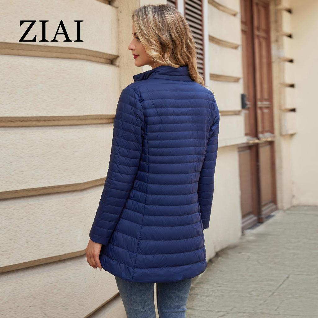 ziai Autumn Winter Women's Jacket Warm Padded Puffer Coat Ultra Light Down Jacket Women Quilted Parka Slim Fit Outerwear DM22