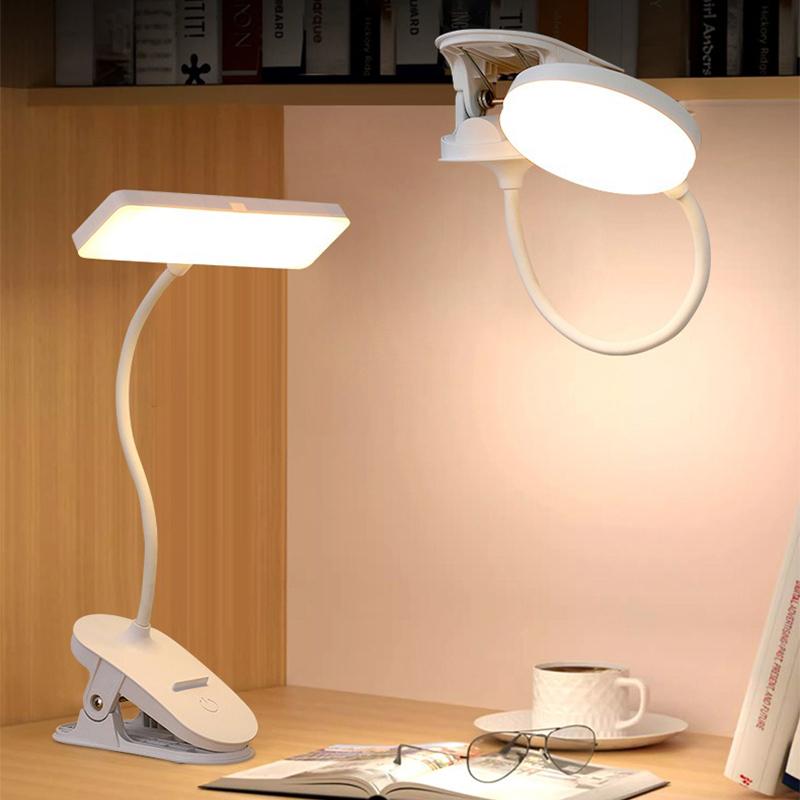 LED Table Light tri- Level Adjustable Light Office Lights Dormitory Bedroom Learning Eye Protection Foldable Clip Desktop lamp
