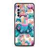 Игровой контроллер Графический Мягкий ТПУ Для Realme 13 12 11 10 9 Pro Plus GT3 GT2 C21 C25 C35 C53 C55 C67 Pro 5G Чехол для телефона Обложка Capas