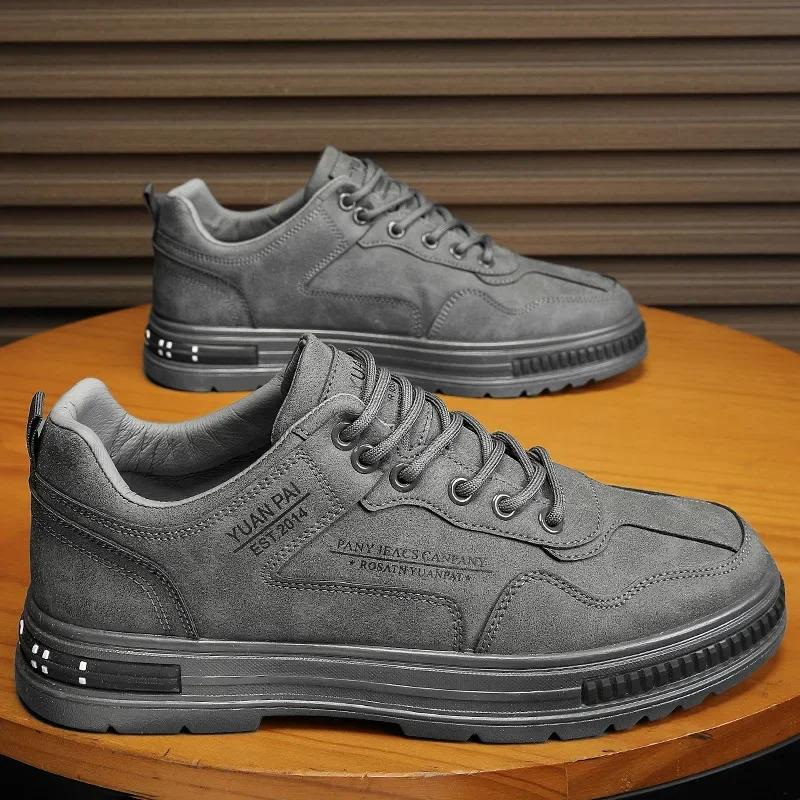 Мужские мокасины из натуральной замши, повседневные мужские кроссовки, оксфорды на шнуровке, обувь для бега на открытом воздухе, безопасная обувь Zapatos De Hombre Traf