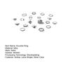 19 шт./компл. ретро полый цветок лотоса в форме сердца комплект колец эстетическая эмаль серебряного цвета кольцо на сустав пальца ювелирный подарок