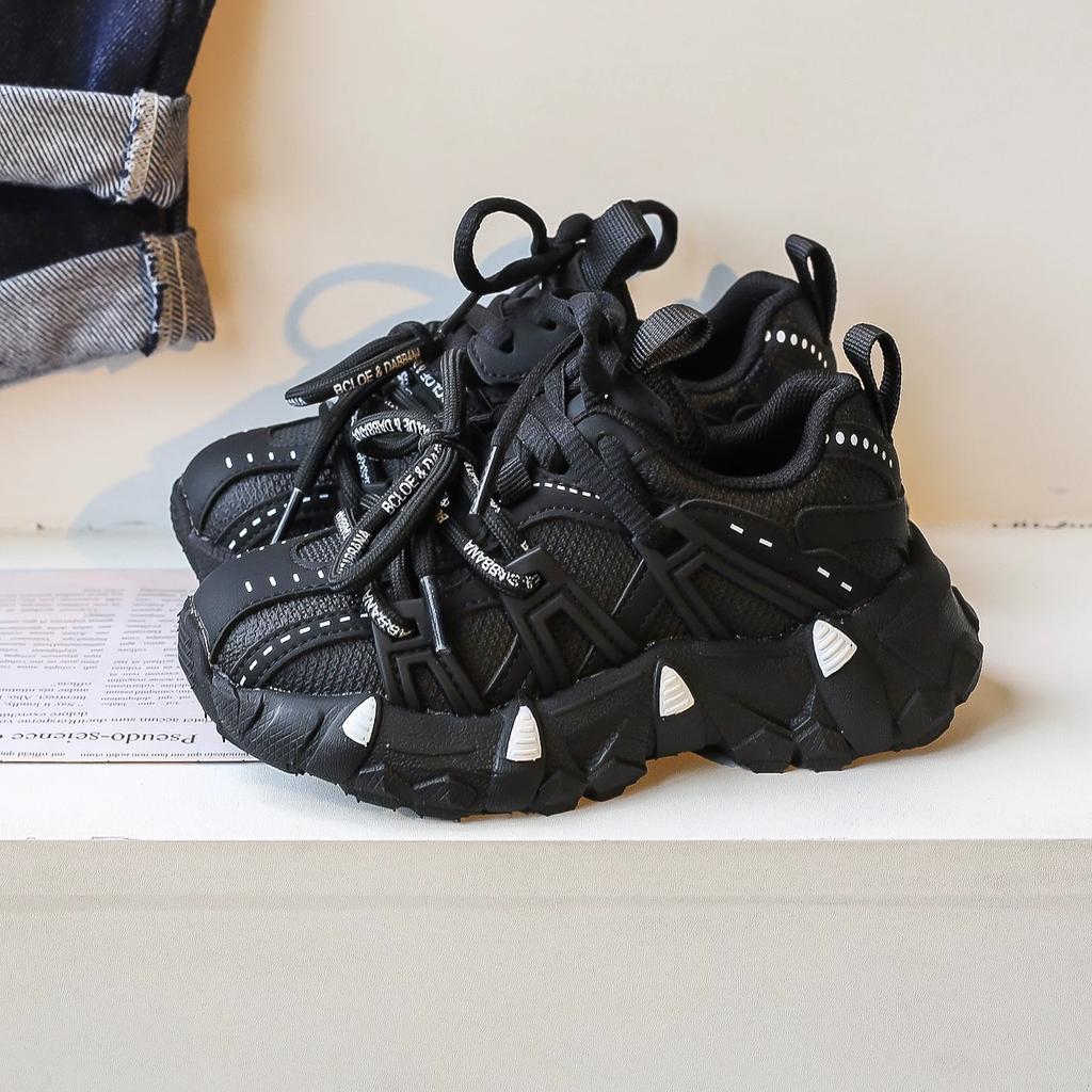 Angola Red Children's Shoes 2025 Spring and Autumn Soft-soled Girls' Sports Shoes Boys' Casual Dad Shoes Winter Velvet