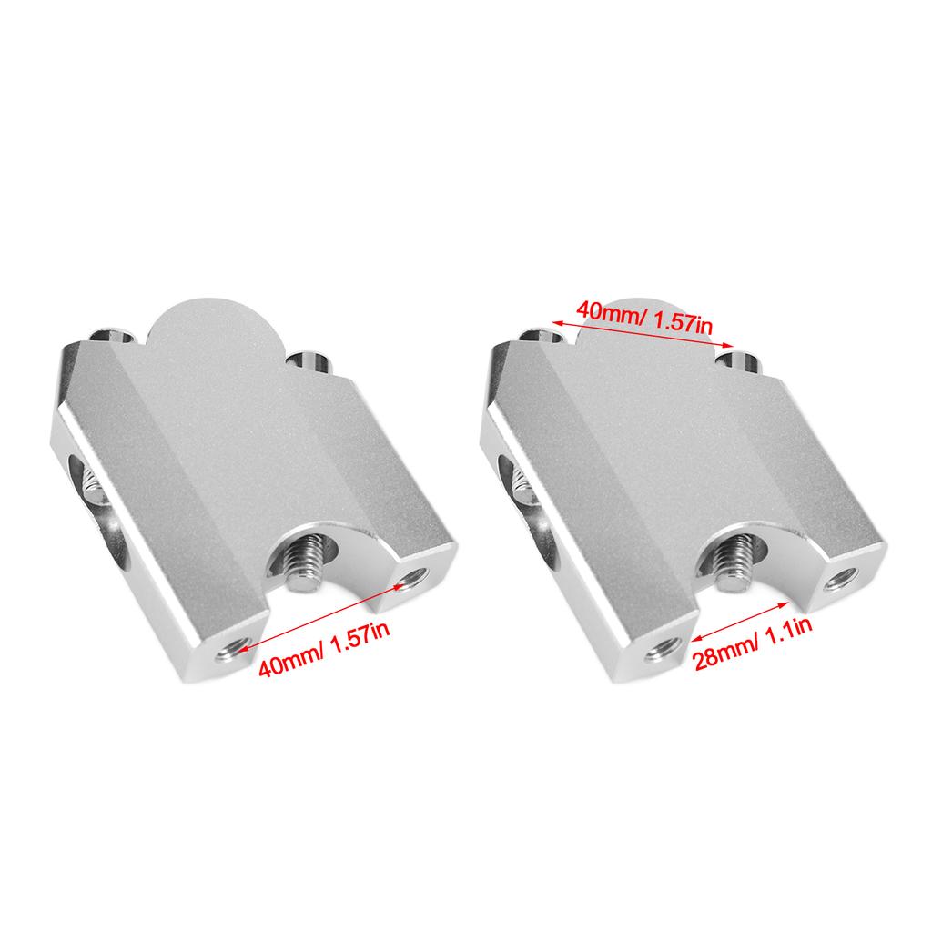 2pcs HandleBar Riser Mount Clamp Aluminum Alloy Replacement for XT1200 Super Tenere 2010‑2014