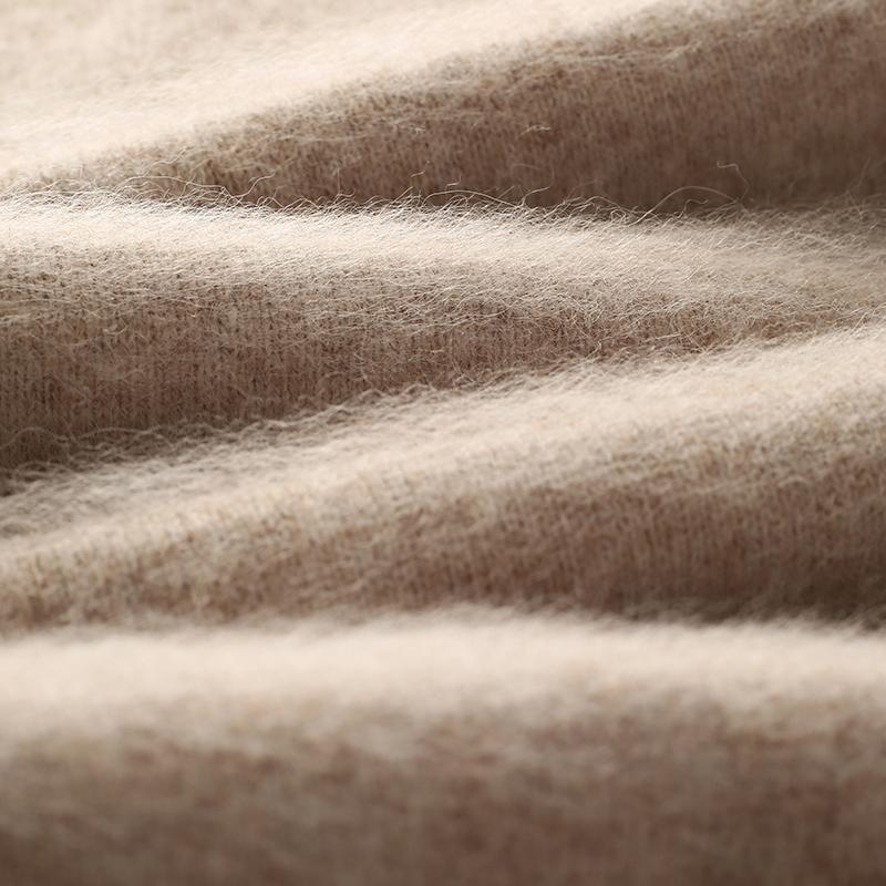 Женский кашемировый свитер Qinghe кашемир 30% кашемир 30% норка 30% шерсть 10% нейлон Женский осенне-зимний толстый кашемировый свитер мягкий и теплый