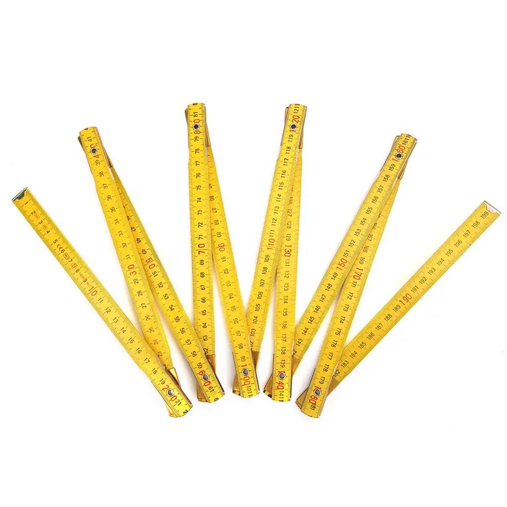2M складная линейка деревянная плотницкая измерительная линейка дюймовая метрическая двухсторонняя шкала деревянная линейка метр мера для обучения черчению