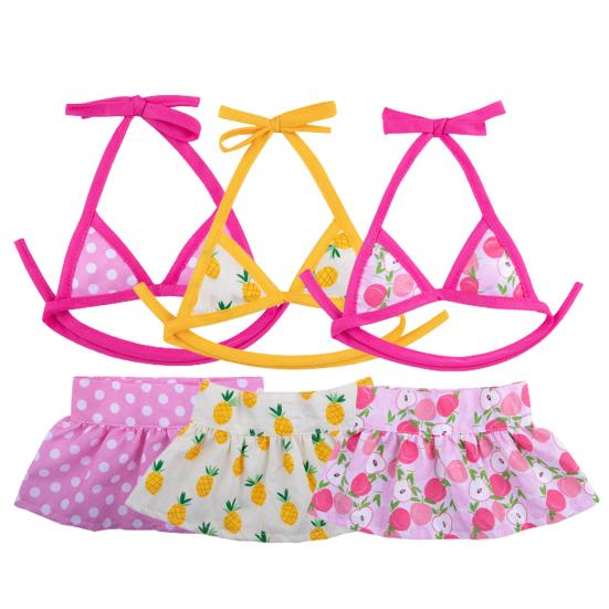 1 комплект, застежка для купальника для домашних животных, удобная прозрачная печать, летнее бикини для домашних животных, пляжный купальник для домашних животных, пляжная вечеринка