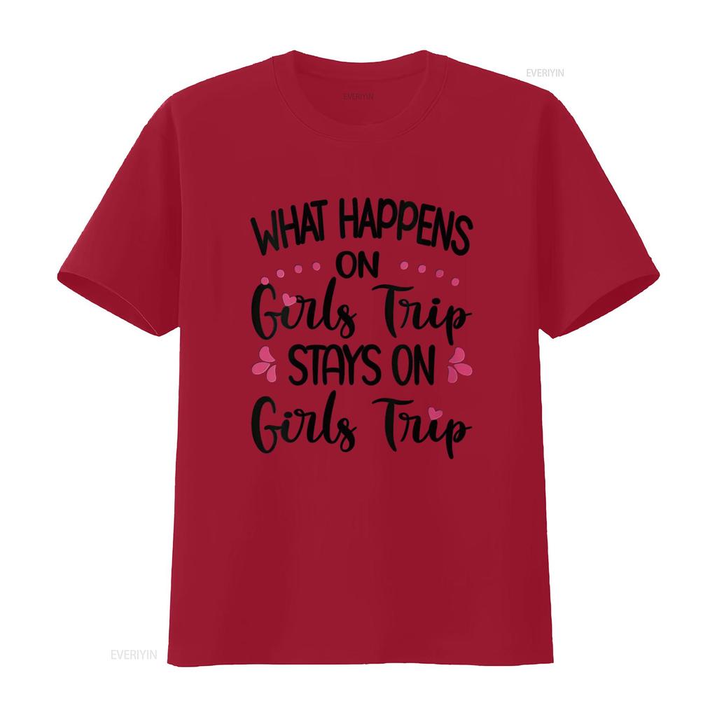 Женская футболка What Happens On Girls Trip Stays Travel винтажная стираная уличная одежда эластичная мягкая унисекс дизайнерская одежда