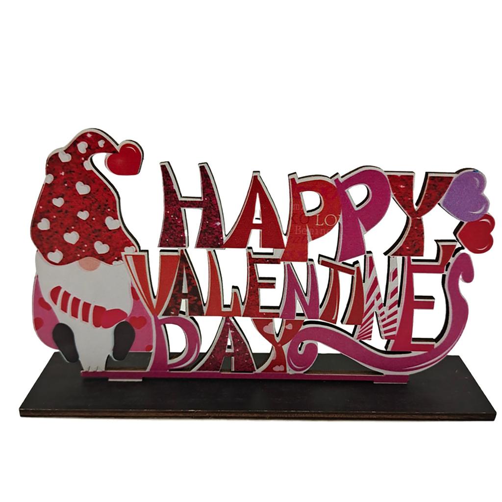 Украшение на день Святого Валентина Mari-age Love Bear Heart Table Свадебные деревянные украшения Подарки на годовщину Свадебные вечерние товары