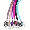 1pc Sparkling Neck Lanyards for Mobile Phone Holder Rhinestones Necklace Retractable Neck Lanyard Eyeglass Holder Lanyard