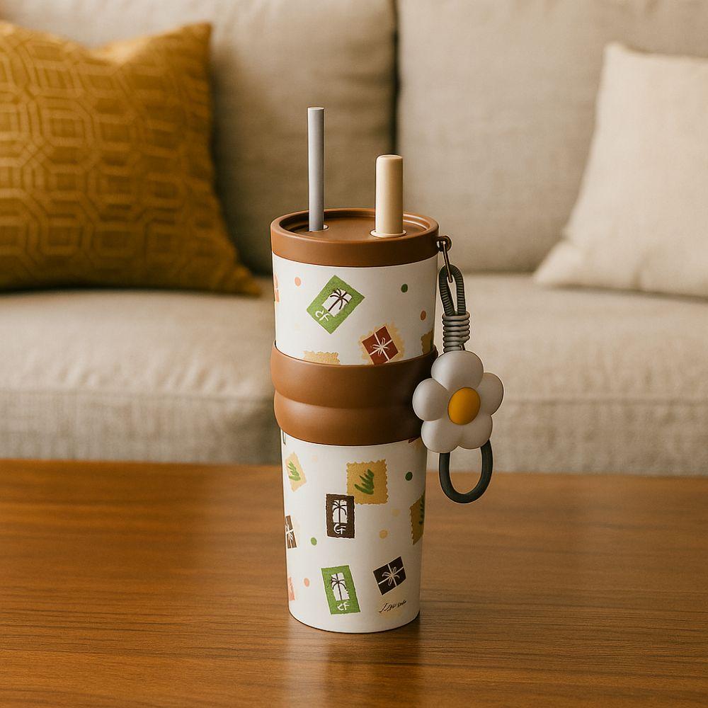 710ML Insulated Cup Ceramic Coated Thermal Water Bottle Practical Vacuum Mug Office Workers