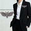 Gothic Dark Moth Brooch: High-End Halloween Commemorative Accessory - Unique Light Luxury Style