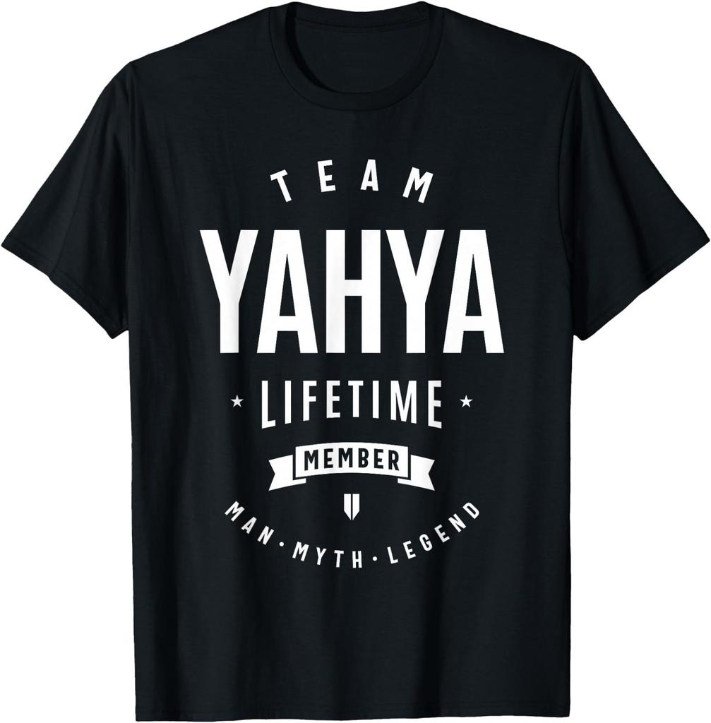 Team Yahya Lifetime Member Funny Name Yahya T-Shirt
