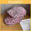 Retro Pink Leopard Print Hat With Wide Brim Breathability Beret For Wear Casual