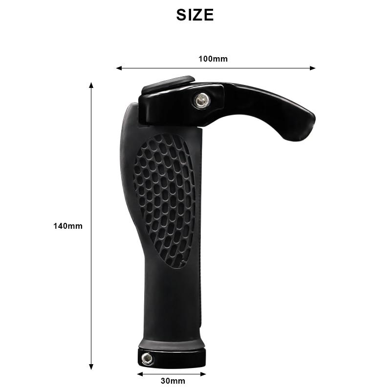 Велосипедные ручки Эргономичные интегрированные ручки для горного велосипеда Двусторонние фиксируемые ручки для руля Нескользящие резиновые велосипедные фиксирующиеся концы Части