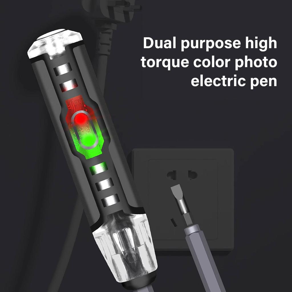 Multipurpose Screwdriver Voltage Tester Current Detector with LED Display Suitable for Electrical Work Easy Maintenance