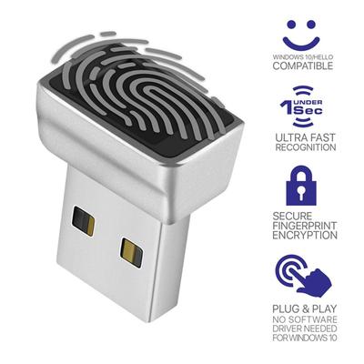 USB Сканер отпечатков пальцев для Windows 10 Hello, Биометрический сканер для ноутбуков и ПК, Датчик 360 градусов, Устройство безопасности