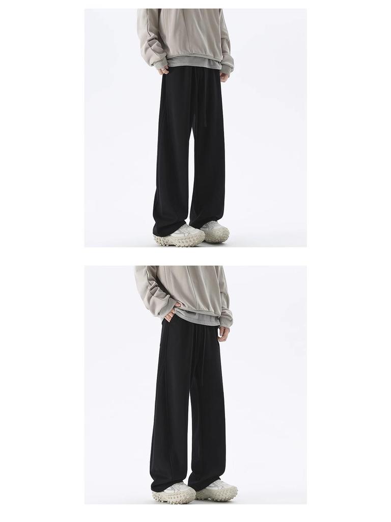 Men's Casual Japanese Wide-Leg Pants - New Spring/Autumn Slim, Loose-Fit, All-Match Style.