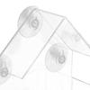 House Shape Bird Feeder with Suction Cup Acrylic Food Case Hummingbird Feeder Pet Supplies