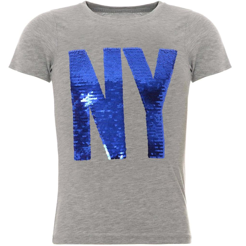 Двусторонняя футболка с пайетками для мальчика и великолепным мотивом