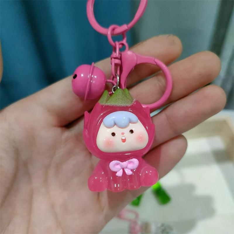 Светящийся четвертого поколения 3D Фруктовая кукла-колокольчик Подвеска брелок рюкзак Haingings Аксессуары Подарок
