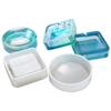 Transparent Epoxy Handmade Craft Glue Dropping Tool Silicone Molds Resin Mold Crystal Ashtray Mould