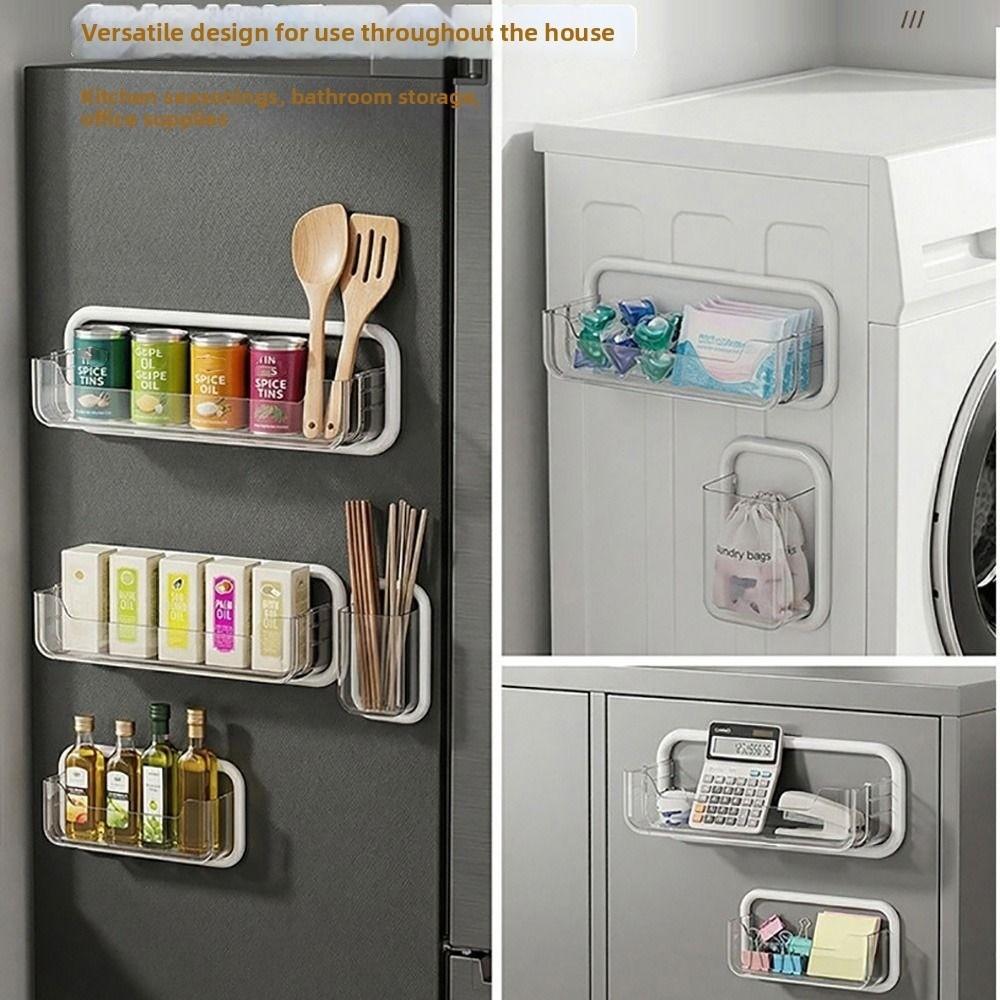 Magnetic Storage Rack Multifunctional Organization Rack Kitchen Refrigerator