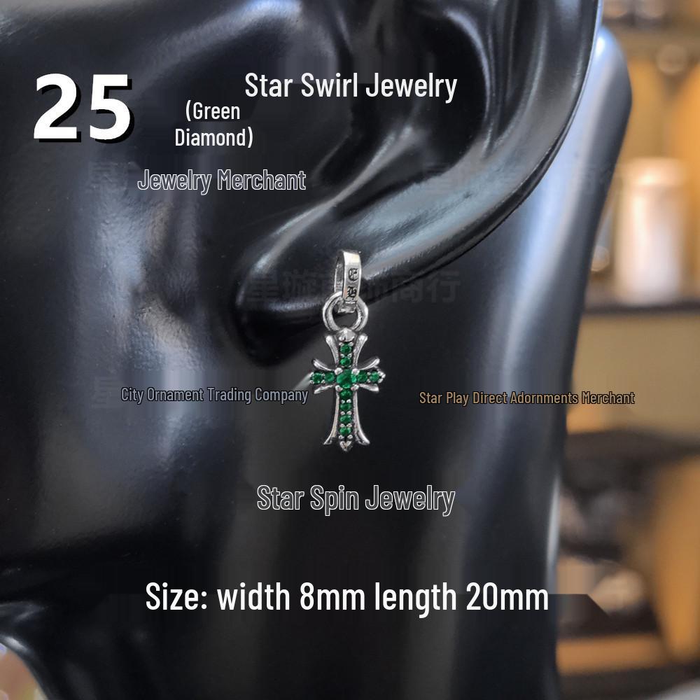 Новые висячие серьги G-Dragon с цветными бриллиантами для мужчин и женщин, белая медь, тайское серебро, серебряная игла s925