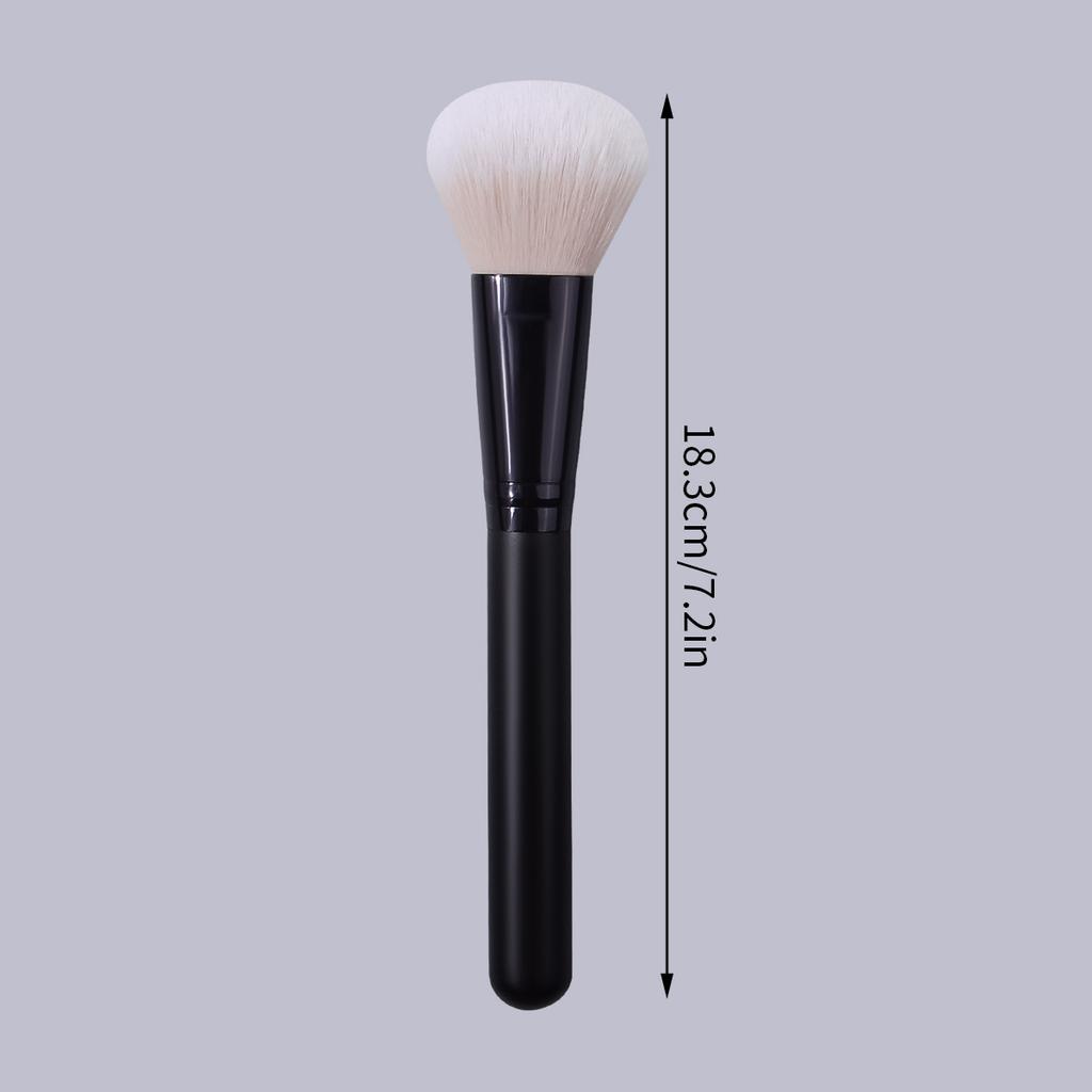 Black Loose Powder Brush Multi-function Makeup Brush Makeup Tool Synthetic Fiber Wooden Handle Face Blush Brush Contour Brush