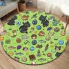 How Train Dragon Round Area Rug Carpet Rug For Living Room Bedroom Sofa Playroom Decor Nonslip Floor Mat