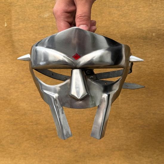 MF Doom Gladiator Mask Антикоррозийная стальная маска для лица для косплея, костюмов, рождественских подарков