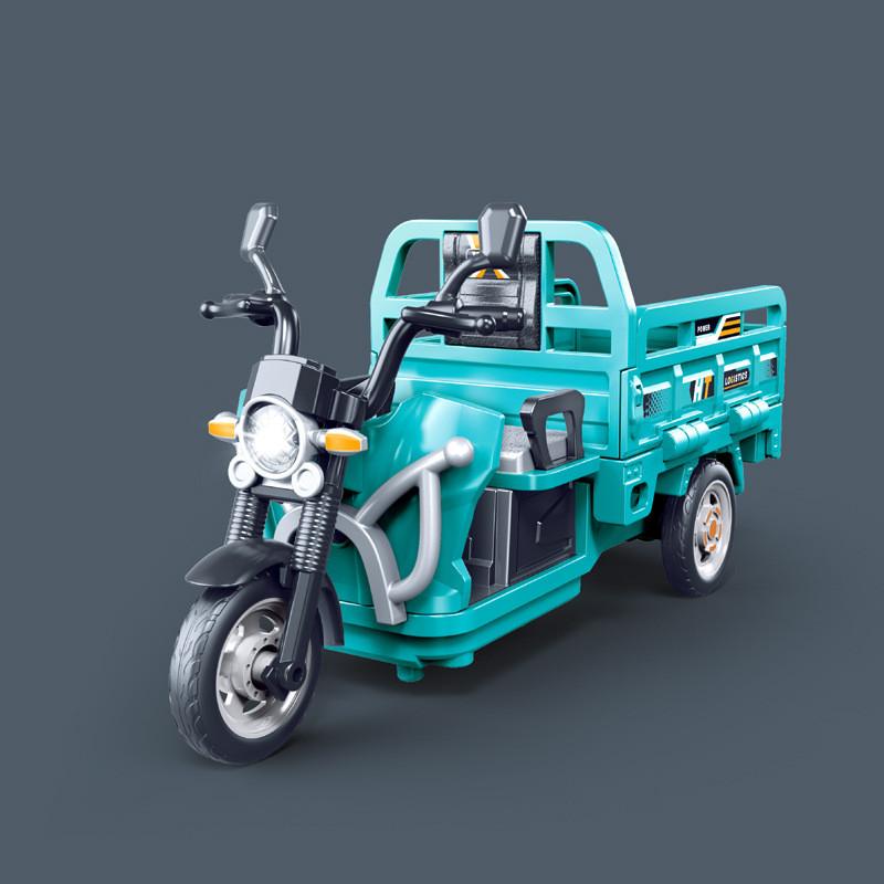 Детский инерционный мотоцикл-трицикл со звуком и светом, игрушка для мальчиков, развлечение в игровой комнате