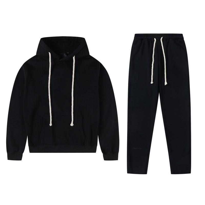 Womens Hip Hop Foam Print Hoodie Sweatpants Set Casual Streetwear