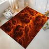 Fiery lava-style rug to add warmth and energy to your space Suitable for use as an anti-slip game mat for living room and bedroom sofas