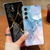 Чехол для телефона с узором под песчаник и мрамор для Samsung Galaxy S26 S25 S24 S23 Ultra S22 Plus S21 S24 S25 FE Прозрачный Ударопрочный Мягкий Чехол