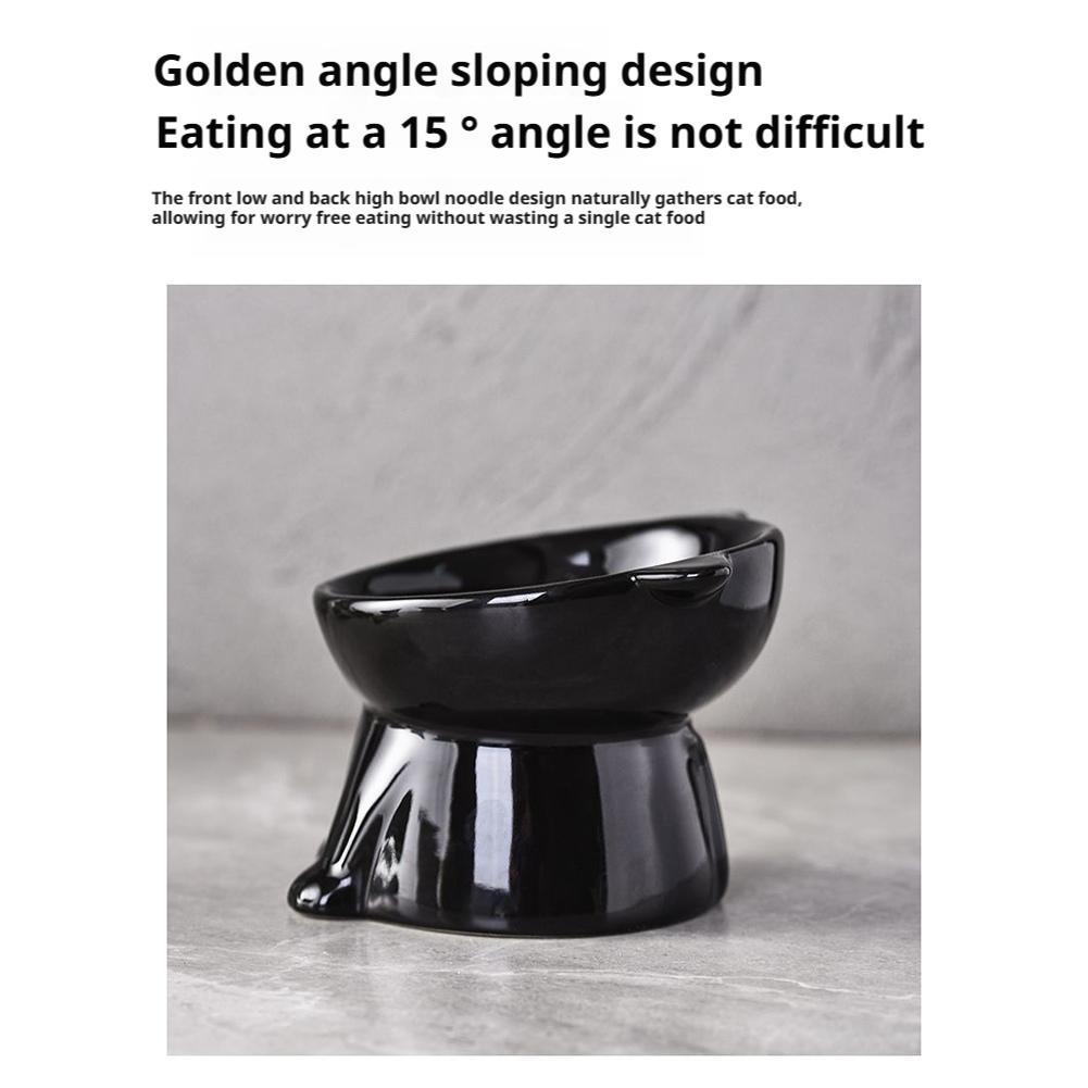 1 Pcs Cat Bowl  Ceramic Cat Bowl Pet Bowl Pet Supplies Cat Bowl Dog Bowl Macaron Color New Cat and Dog Universal Pet Bowl