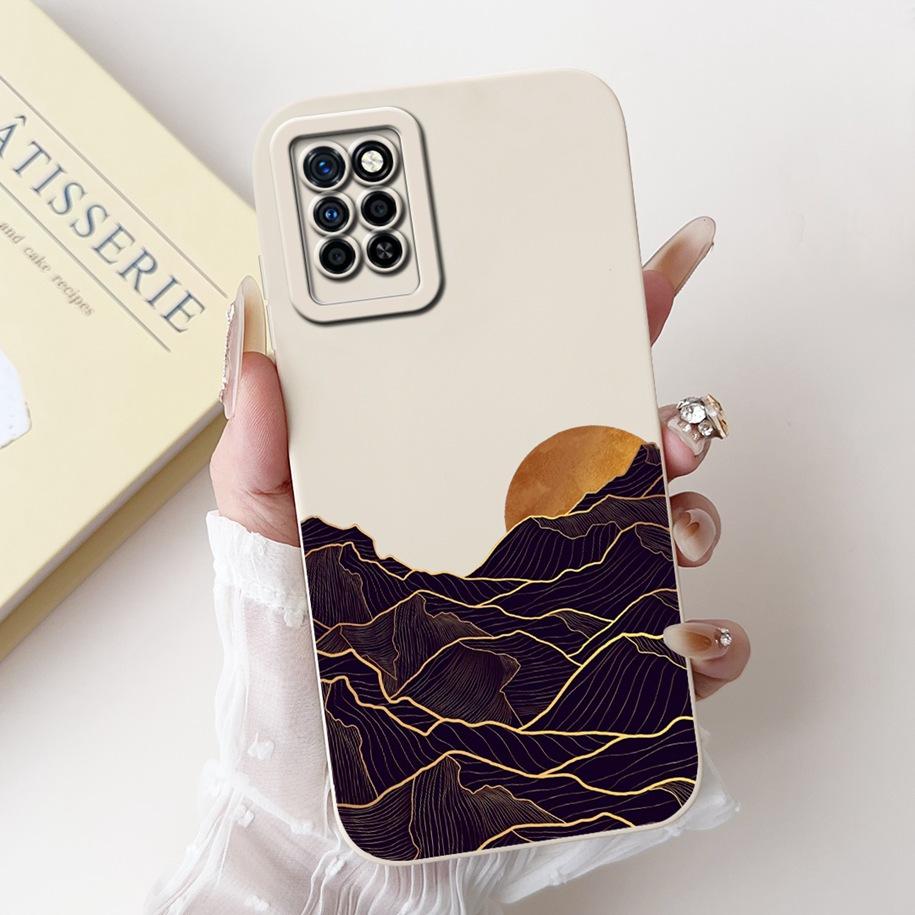 Чехол для Infinix Note 10 Pro X695 X695D Чехол Модный Расписной Мягкий Силиконовый Чехлы для Телефона Для Infinix Note 10 Note10 Pro NFC Funda