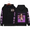 Fashion Sport Anime Demon Slayer Kimetsu No Yaiba Funny Kamado Nezuko Print Fashion Zipper Coat Oversize Hoodie Sweatshirt