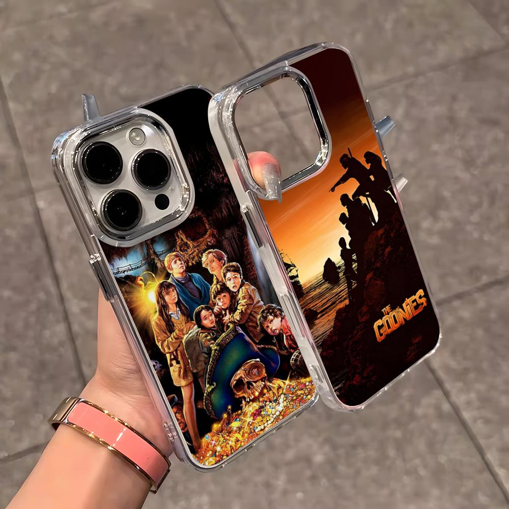 The Goonies Phone Case For IPhone 17 Air 16 E 15 14 13 12 11 Plus Pro Max Electroplated Transparent Soft Shell