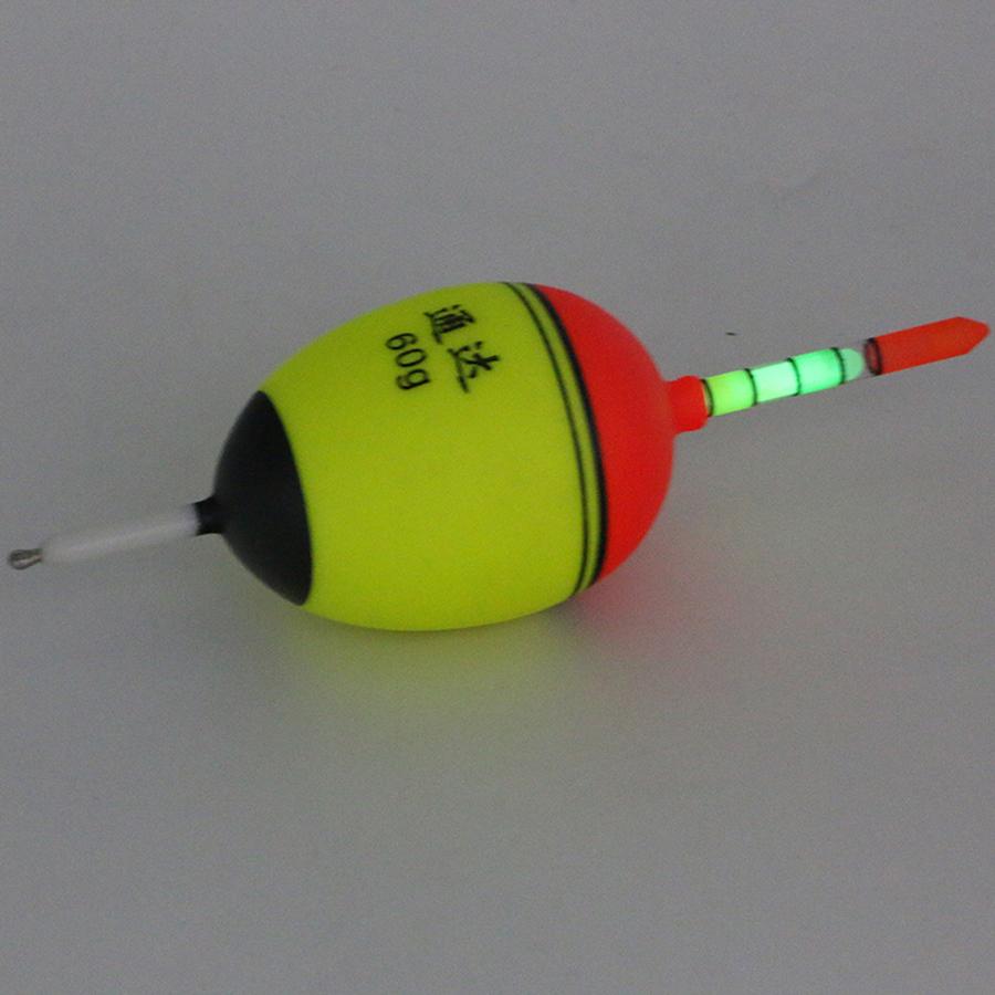 Гладкий Поверхностный Ночной Светящийся Рыболовный Поплавок + 5 шт. Светящиеся Палочки Плавучесть 6г-100г Поплавки из Пены ЭВА для Карповой Рыбалки Снасти Песка