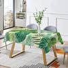 Tropical Palm Leaves Flowers Table Cloth Wedding Party Rectangle Waterproof Reusable Kitchen Tablecloth Camping Patio Decor